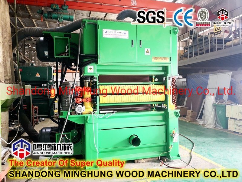 Machine de calibrage de ponçage de contreplaqué à large bande pour l'industrie du bois