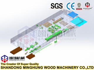 Contreplaqué pour le travail du bois Making Machine Ligne de production de contreplaqué