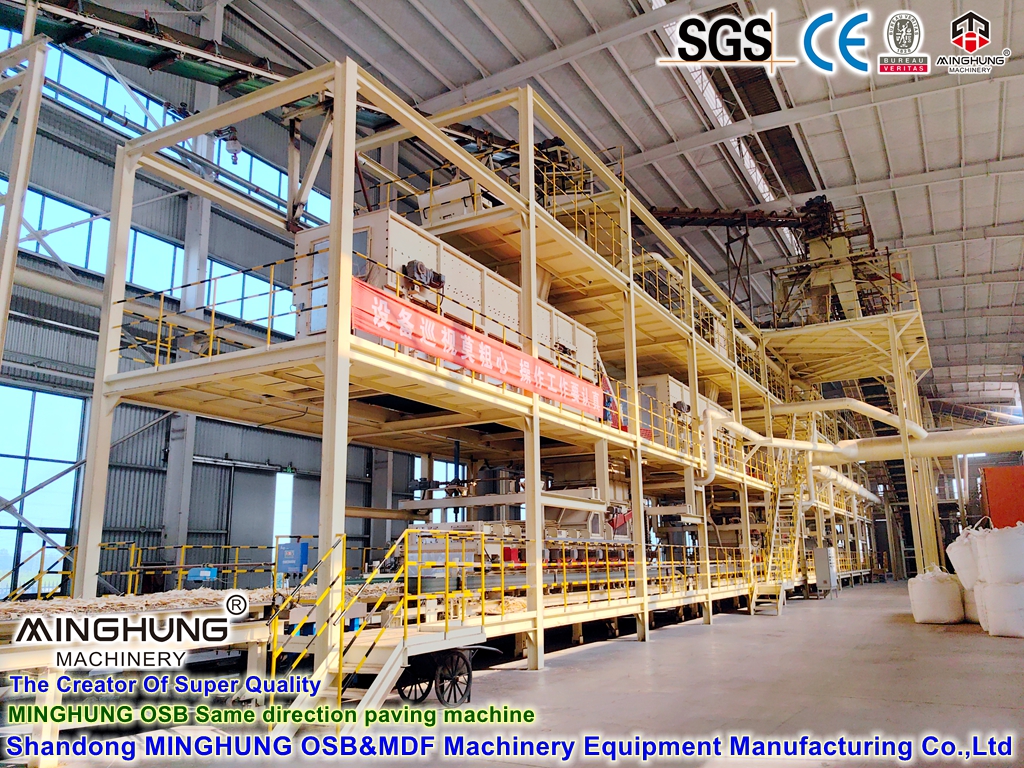 Ligne de production automatique de panneaux de particules pour machine de fabrication d'OSB pour produits en bois d'ingénierie