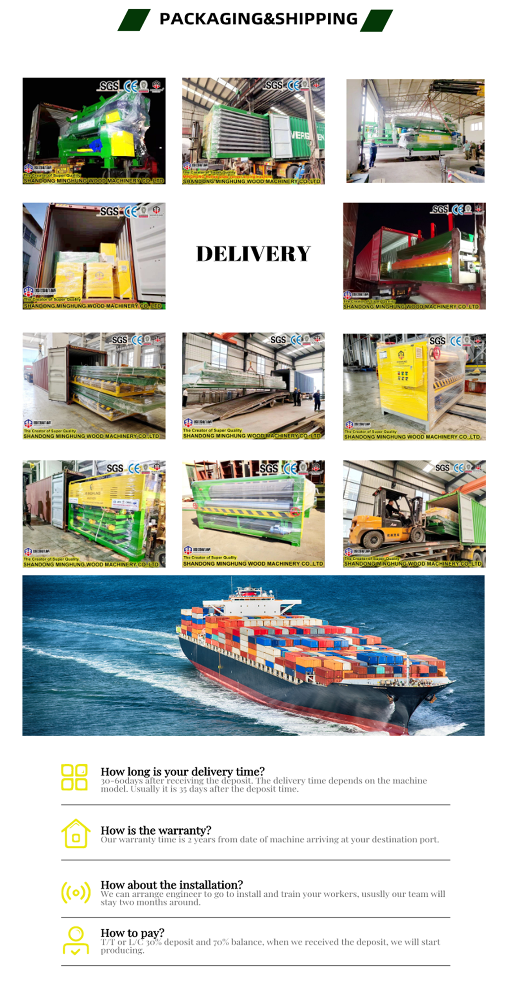 Chine Minghung Woodworking Machinery Wood Rasage des séchoirs 