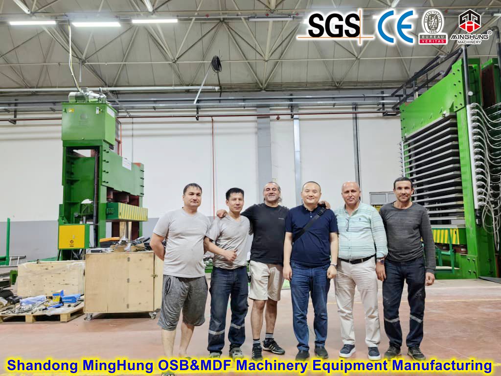 presse &agrave; chaud de contreplaqu&eacute; minghung du shandong 