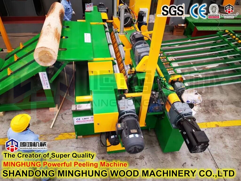 Machine à éplucher Papel de 8 pieds pour les fabricants de placage de bois