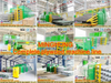 Machine de production de feuilles de contreplaqué formées pour l'industrie des panneaux de bois