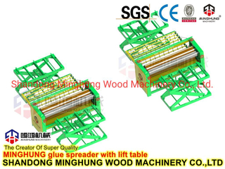 Machine d'épandage de colle de rouleau en caoutchouc de contreplaqué de placage