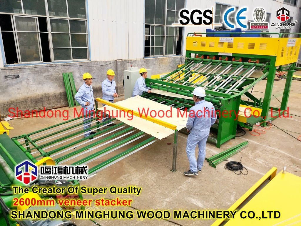 Machine d'empilage automatique de tri de placage de bois pour la machine de production de placage de contreplaqué