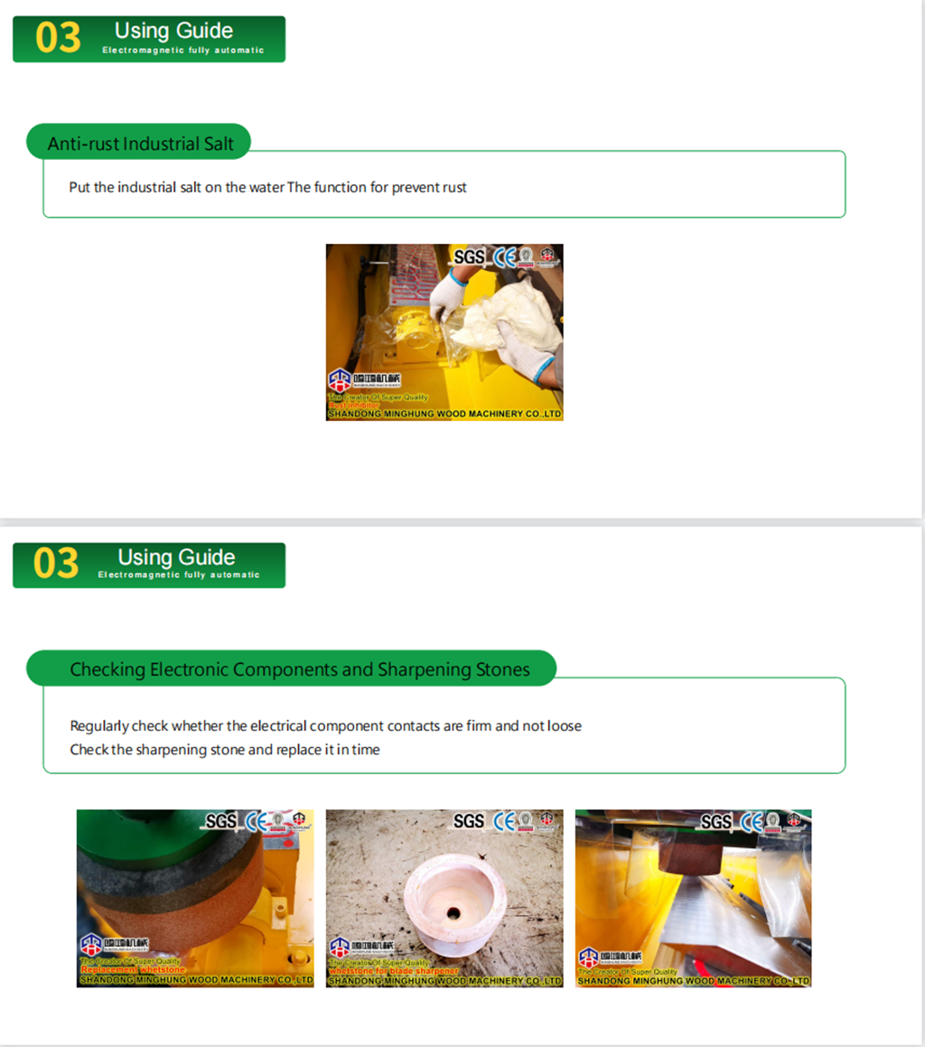 MINGHUNG Manuel d'affûtage de lames 24+25