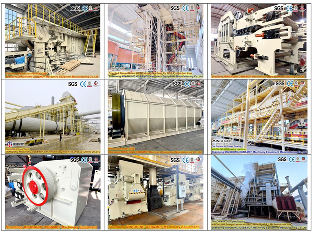 Chine MINGHUNG PB MDF OSB Ligne de production