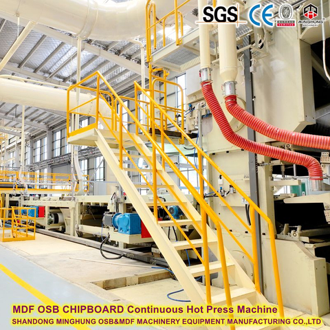  Presse continue MDF à grande vitesse 25000㎡ par jour-étalage 