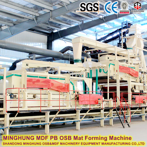 25 mm d'épaisseur 830 kg / m³ Ligne de production HDF