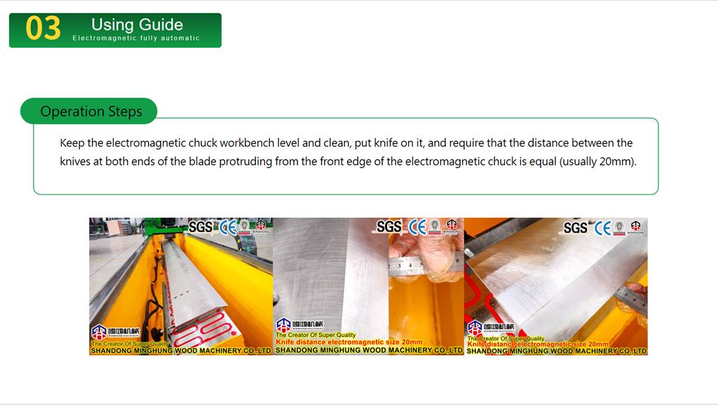 MINGHUNG Manuel d'affûtage de lames 12