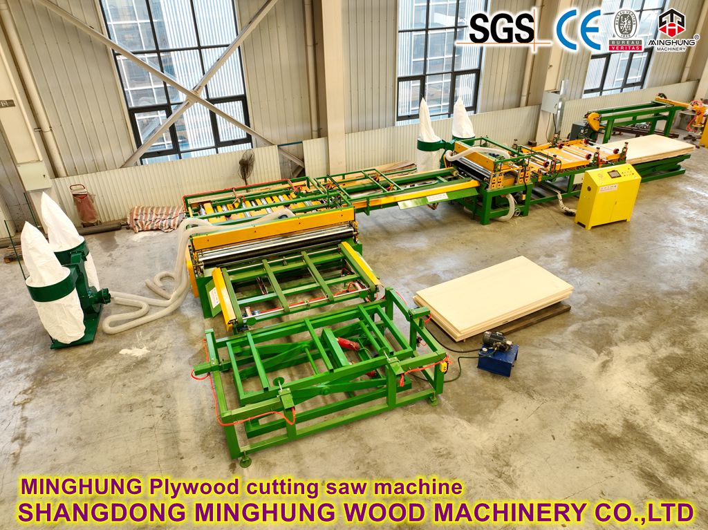 MINGHUNG Sciage à rouleaux de contreplaqué en usine sans pilote
