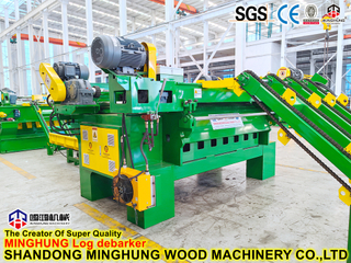 Machine à éplucher rotative sans broche à haute efficacité pour l'eucalyptus 