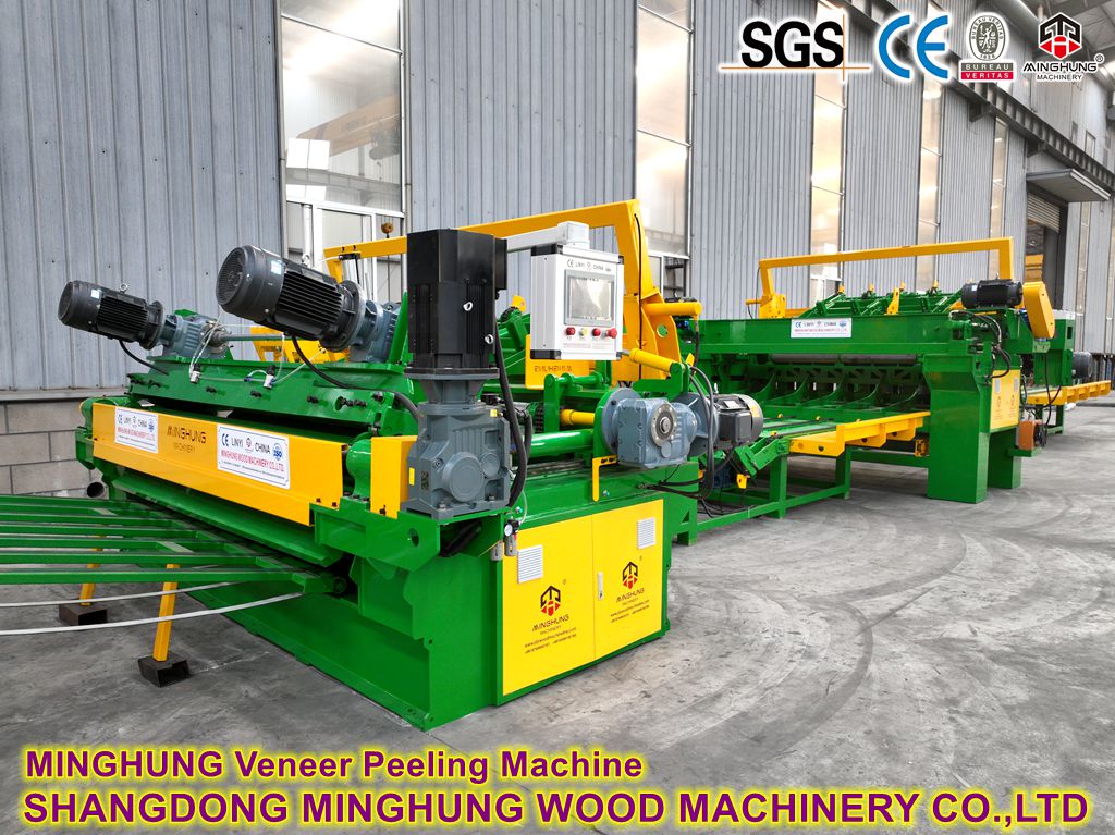 Tour rotatif &agrave; d&eacute;rouler les placages