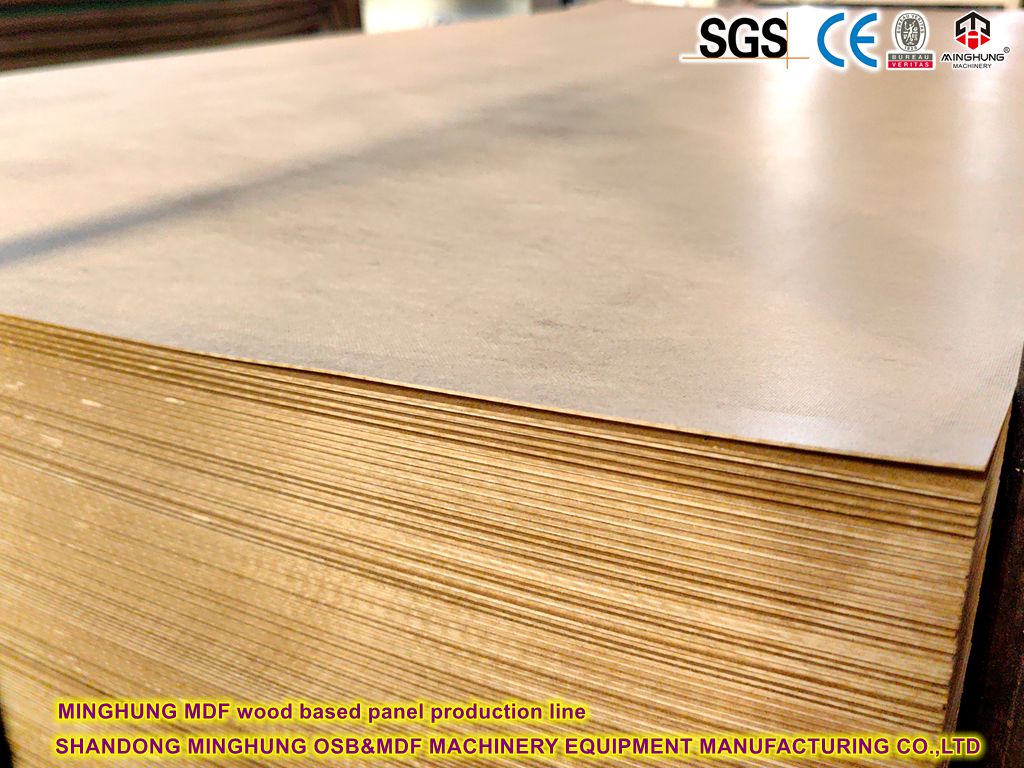 MINGHUNG ligne de machine de production de panneaux basés sur le bois MDF