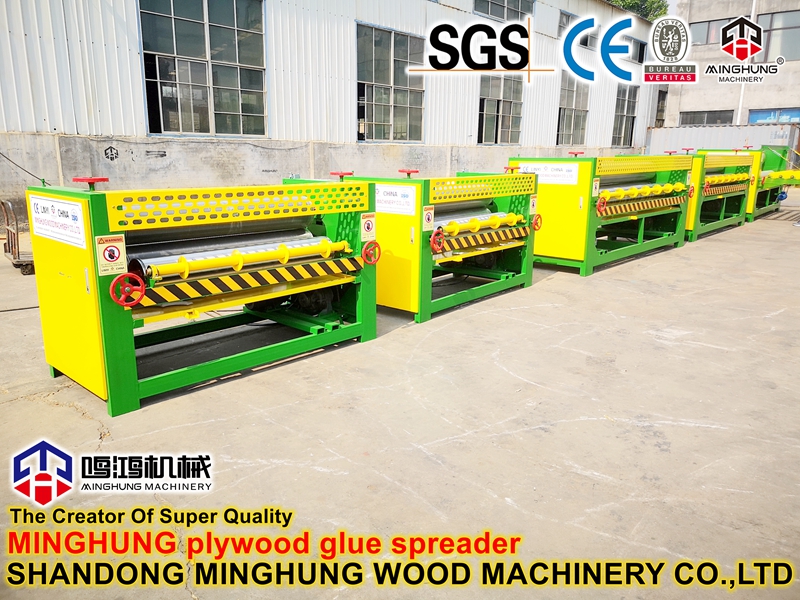Machine automatique de propagation de rouleau de colle de placage de contreplaqué de la Chine pour la fabrication de contreplaqué