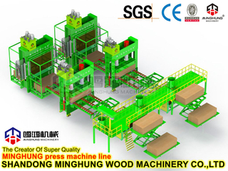 Machine de presse à chaud de contreplaqué hydraulique pour le contreplaqué extérieur intérieur