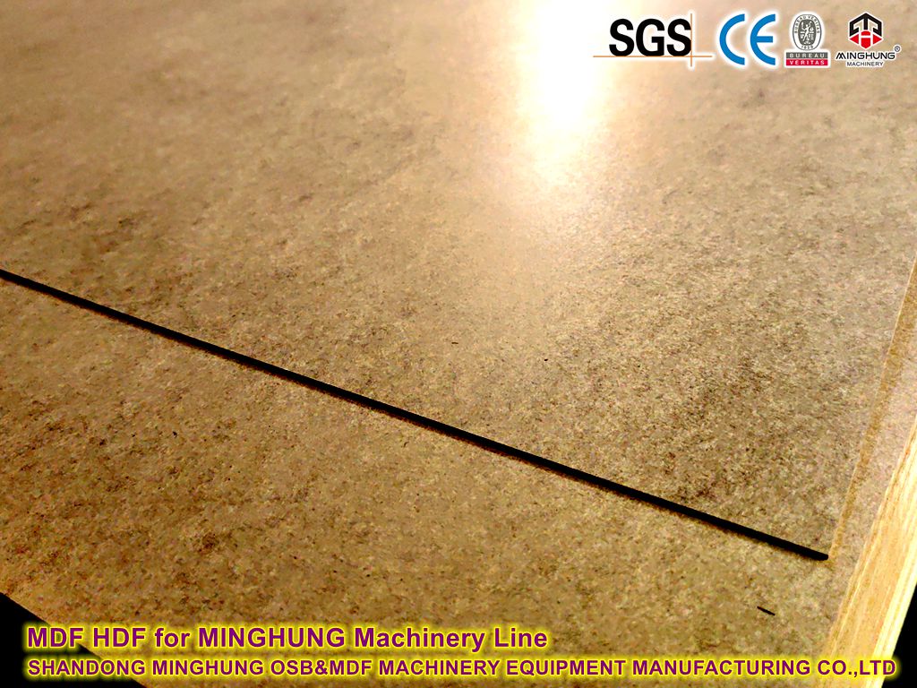 HDF MDF pour MINGHUNG ligne de machines