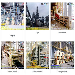 Ligne de production de démarrage de panneaux à copeaux orientés rentable