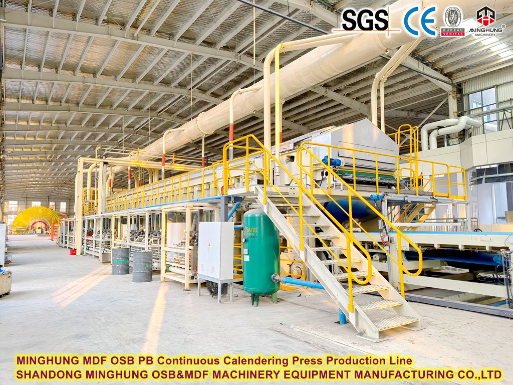 MINGHUNG MDF OSB PB Calendrier continu Press Production Ligne de production